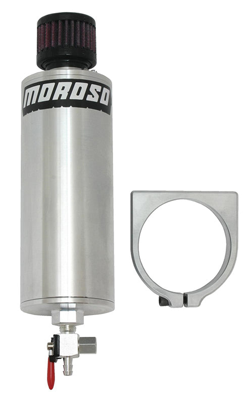 Moroso MO41221 Transmission Expansion Tank - Billet Aluminium (with Mounting Bracket, 2.75" O.D., 2.715" I.D. X 7.050" L)