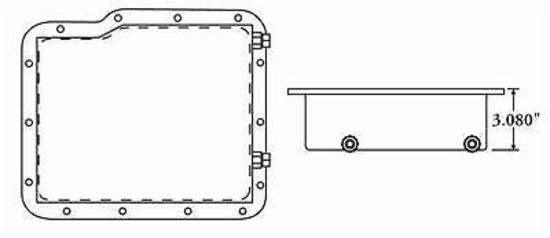 Moroso MO42000 Transmission Pan 3.08" Deep Fabricated Alloy Suits GM Powerglide