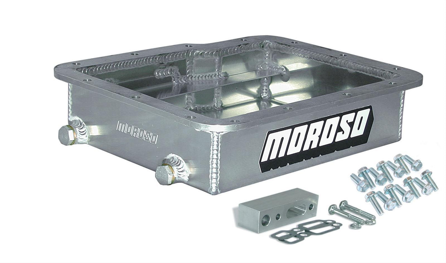 Moroso MO42000 Transmission Pan 3.08" Deep Fabricated Alloy Suits GM Powerglide