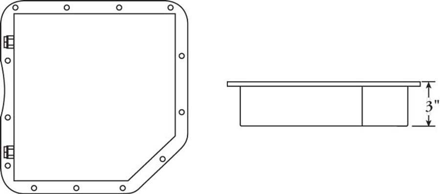 Moroso MO42010 GM Turbo 350 Transmission Pan 3" Depth Fabricated Alloy