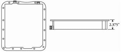 Moroso MO42025 GM 700R4 Transmission Pan 2.375" Deep Fabricated Alloy
