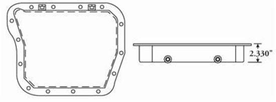 Moroso MO42080 Torqueflite 727 Transmission Pan 2.33" Deep Fabricated Alloy