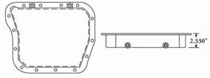 Moroso MO42080 Torqueflite 727 Transmission Pan 2.33" Deep Fabricated Alloy