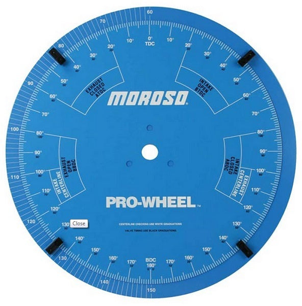 Moroso MO62192 Degree Wheel (18" Dual Degree "Pro Wheel" for Precise Adjustments)