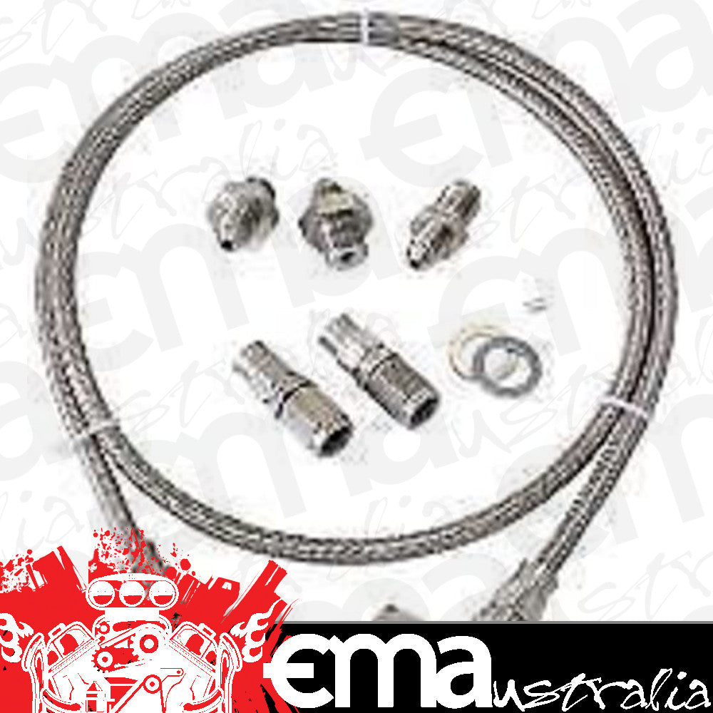 Aeroflow AF30-1004 Universalersal Turbo Oil Feed Line -3AN Line Kit. 1 Meter Long