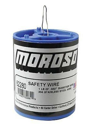 Moroso MO62280 Stainless Steel Safety Wire .032" Diameter 1 Lb Can