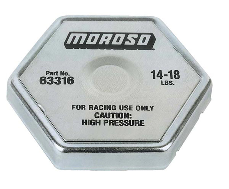 Moroso MO63316 Racing Radiator Cap (14-18 Lbs)