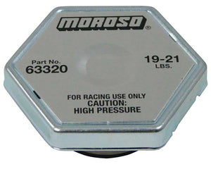 Moroso MO63320 Racing Radiator Cap (19-21 Lbs)