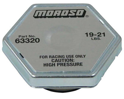 Moroso MO63320 Racing Radiator Cap (19-21 Lbs)
