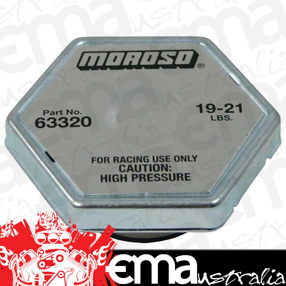 Moroso MO63320 Racing Radiator Cap (19-21 Lbs)