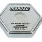 Moroso MO63328 Racing Radiator Cap; Standard Size Radiator Filler Necks; 27-29 Lbs.; Stainless Steel Spring; Incl. Solid Brass Spring Retainer;