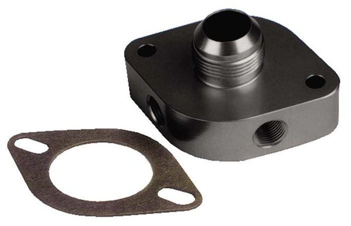 Moroso MO63461 Chev Big/Small Block Billet Alloy Water Neck -16 An Fitting Black
