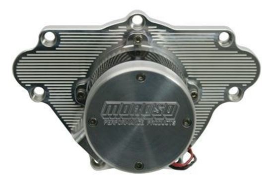 Moroso MO63565 Water Pump Electric 30-37Gpm Billet Aluminium Clear Anodized Mopar Small Block (each)