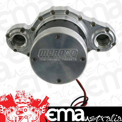 Moroso | MO63570 | Universal Remote Mount Billet Electric Water Pump 30-37 Gpm