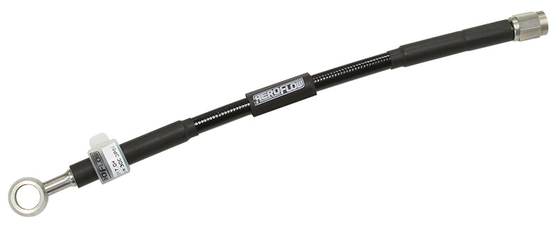 Aeroflow AF30-1501BLK 3/8" (10mm ) to -3AN 12" Long Line to Female -3AN Straight