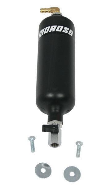 Moroso MO63658 1 Qt Recovery Tank , 10.5" X 3" Black with Built In Mount