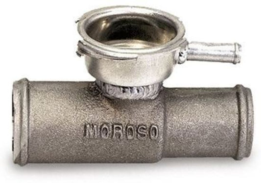 Moroso MO63740 Radiator Hose Filler Inline Aluminium Natural 1.5 In./1.25 In. (each)