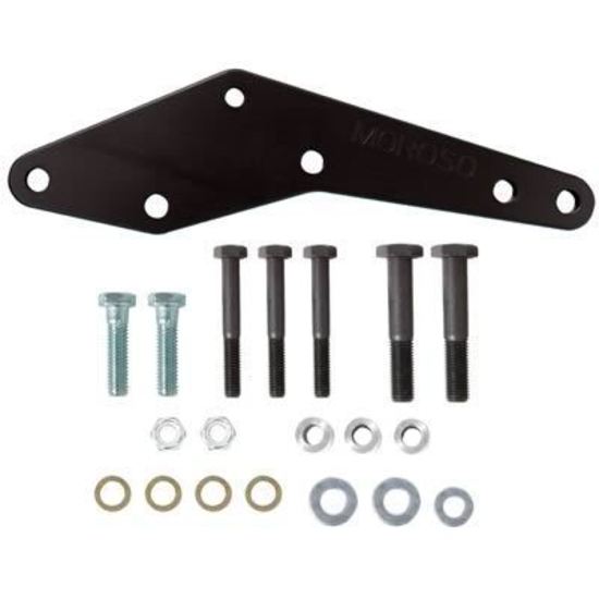 Moroso MO63921 Vacuum Pump Bracket; Mounts To Timing Cover Lower Driver Side;