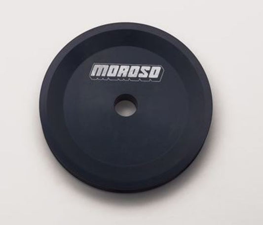 Moroso MO64870 Alternator Pulley V-Belt 1-Groove Aluminium Black .642 In. Bore Bolt-On Gm/Ford (each)