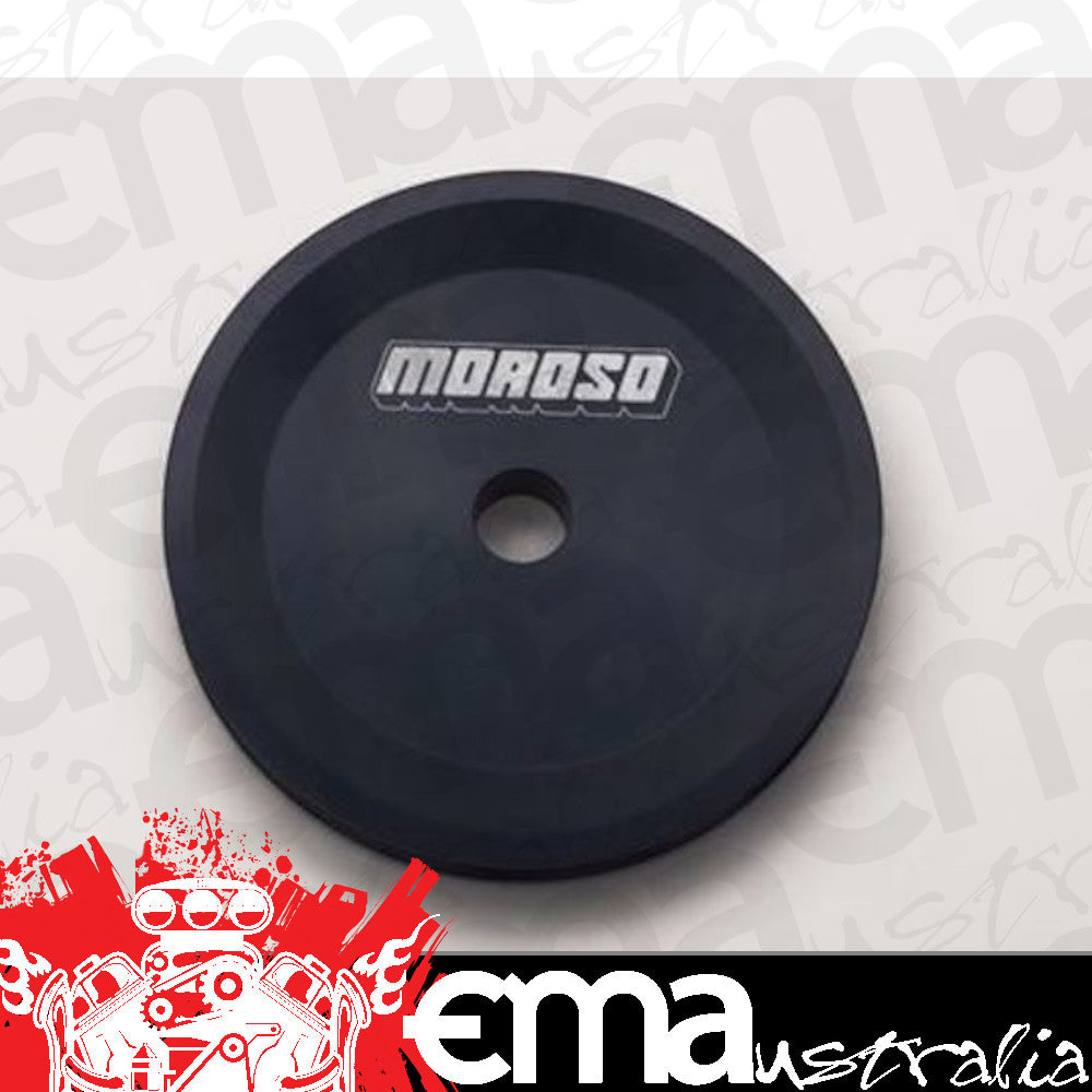 Moroso MO64870 Alternator Pulley V-Belt 1-Groove Aluminium Black .642 In. Bore Bolt-On Gm/Ford (each)