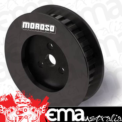 Use with Moroso 3 or 4 Vane Vacuum Pump Nos. 22640, 22641, 22642, 22643, 22644, 22840, 22842, 22843 Pulley Gilmer Type 28 Tooth Bolt Moroso MO64886