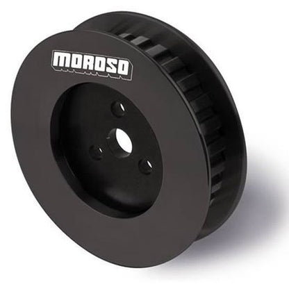 Use with Moroso 3 or 4 Vane Vacuum Pump Nos. 22640, 22641, 22642, 22643, 22644, 22840, 22842, 22843 Pulley Gilmer Type 28 Tooth Bolt Moroso MO64886