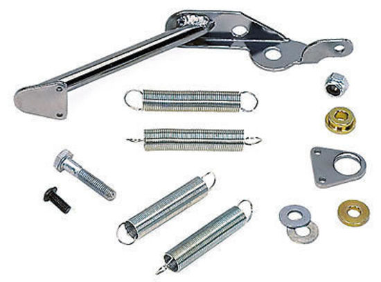 Holley 4500 model Dominator carburetor Dual Throttle Return Spring Kit Chrome Carb Mount Moroso MO64923