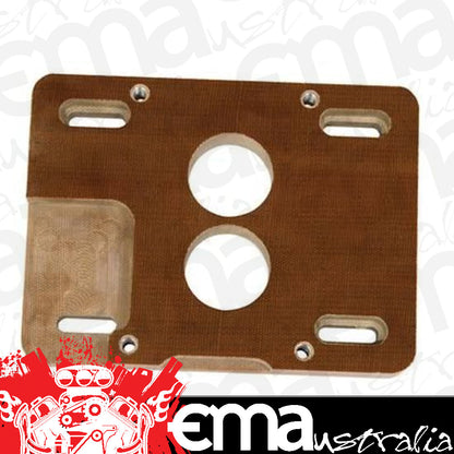 Adapts Holley No. 4412, 500 cfm 2bbl carburetors to a Standard Quadrajet Intake Manifold Phenolic Carburetor Adapter Rochester 4BBl Moroso MO64953