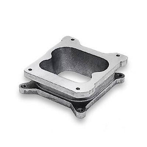 Moroso MO64960 Carburettor Adapter Aluminium Natural Open Center 4-Barrel Quadrajet Adapter 2.00 In. Thick Kit