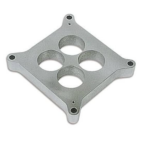Moroso MO64996 Carburettor Spacer; 4150/4160 Carburettor; 4-Hole Plenum; 1.750 In. Dia. Bores; H-1 In.; Billet Aluminium;