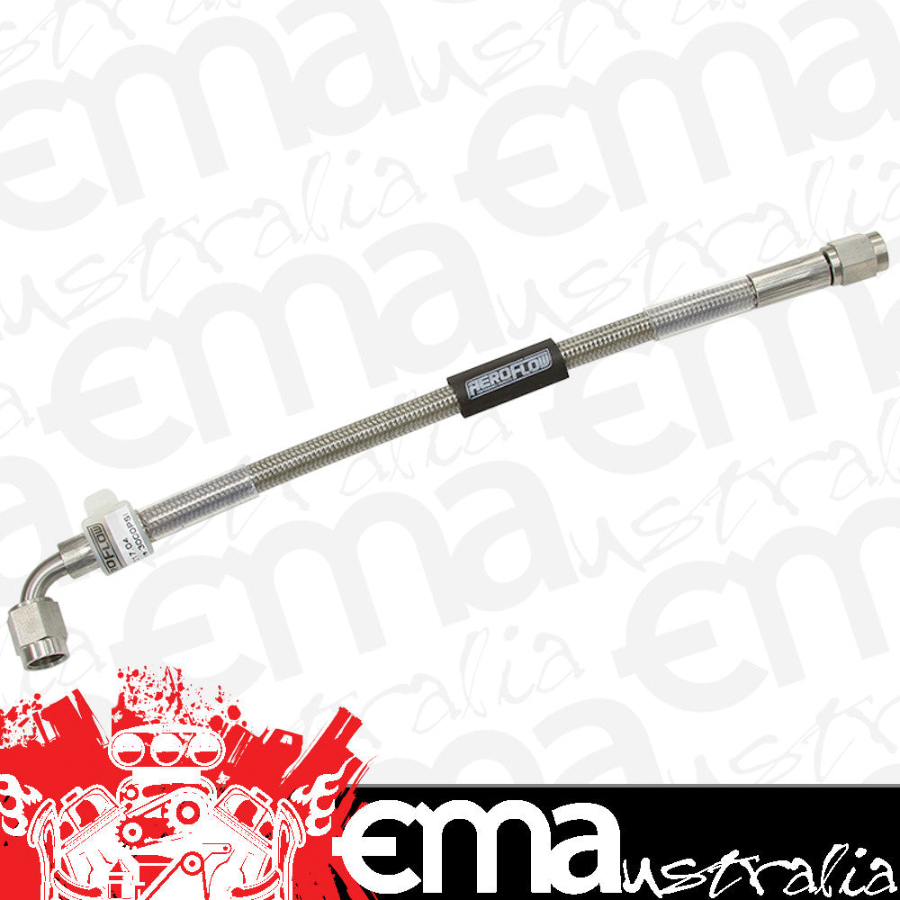 Aeroflow AF30-1602 -3AN 90Deg to -3AN Straight15"Long Line Female -3AN Fittings