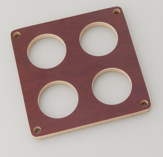 Moroso MO65017 1/2" Phenolic Wood Carburetor Spacer 4 Hole Dominator 4BBl