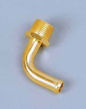 Moroso MO65140 Streamline 90 Deg 3/8" Barb To 3/8" Male Npt Fuel Line Fitting