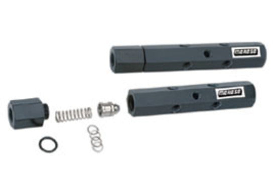 Moroso MO65145 Pressure Regulating Fuel Log (6-10 PSI Adjustment (Inlet/Outlet 3/8" Npt, X4 Carb Ports 1/4" Npt, X1 Fuel Pressure 1/8" Npt))