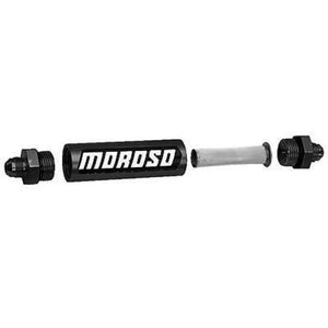 Moroso MO65230 In-Line Alloy Fuel Filter -8 An Fittings 6-1/2" Overall Length