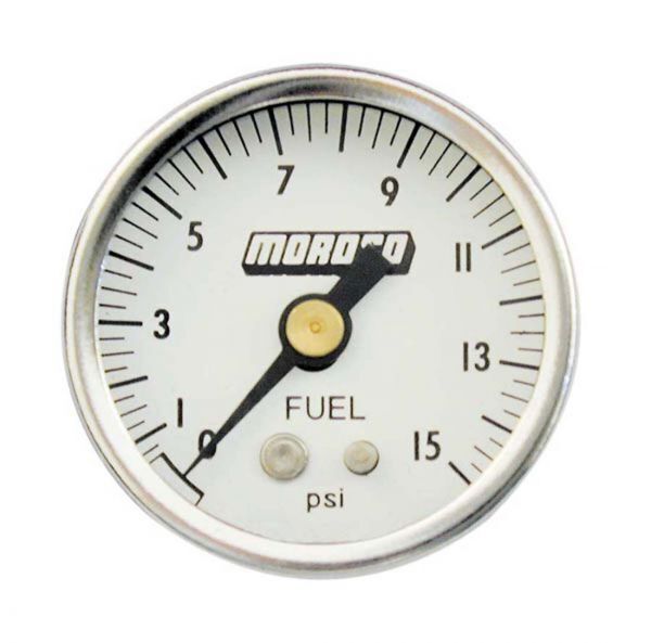 Moroso MO65370 Fuel Bowl Gauge 1.5" Face 0-15PSI
