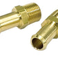 Moroso MO65390 Straight 1/2" Hose Barb To 3/8" Male Npt Brass Hose Barb Fitting