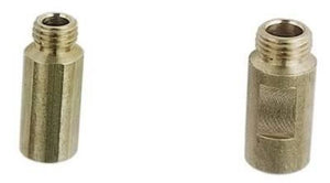 Moroso MO65440 Carburettor Jet Extensions 1/4-32 In. Thread Brass Screw-In Holley Barry Grant Demon 4-Barrel Pair