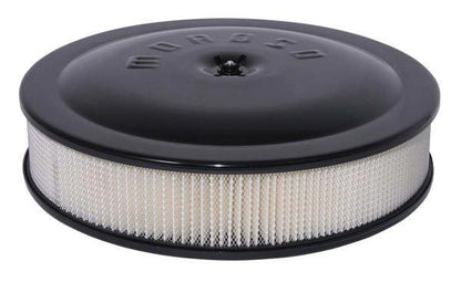 Moroso MO65904 Racing 14" X 3" Air Cleaner Assembly Logo Black