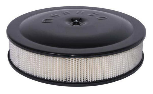 Moroso MO65904 Racing 14" X 3" Air Cleaner Assembly Logo Black