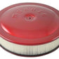 Moroso MO65905 Air Filter Assembly 14 In. Dia. Round Aluminium Red 3 In. Filter Dropped Base 5 1/8 In. Inlet (each)