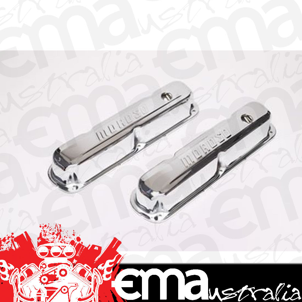 Moroso MO68161 Tall Chrome Steel Valve Covers Suit Chrysler SB 273-360