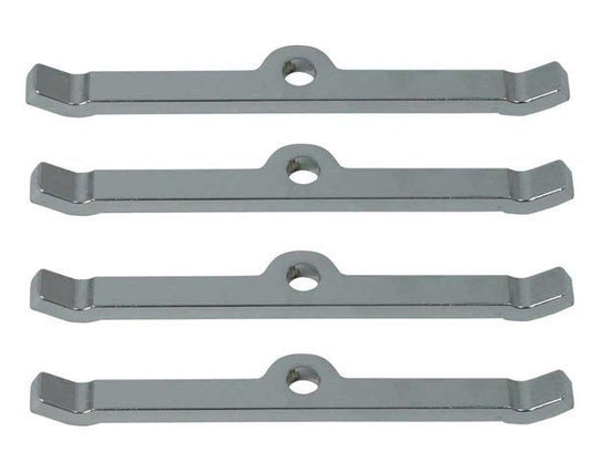 Chev small block V8& 90? degrees V6 Chrome Steel Valve Cover Hold Down Tabs Suit SB Moroso MO68510