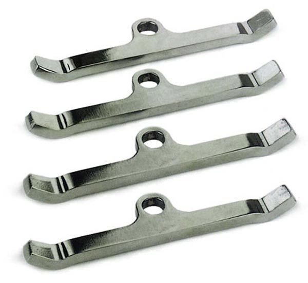 Moroso MO68519 Chrome Steel Valve Cover Hold Down Tabs Suit Ford SB V8