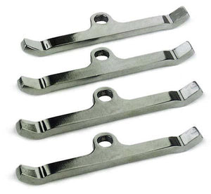 Ford small block 221, 260, 289, 302, 351W Chrome Steel Valve Cover Hold Down Tabs Suit SB V8 Moroso MO68519