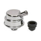Moroso MO68781 Valve Cover Breather Push-In Round Steel Chrome Plain (each)