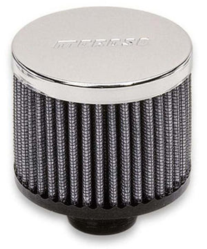 Moroso MO68817 Filtered Valve Cover Breather Non-Hooded Style 1-1/4" Push-In