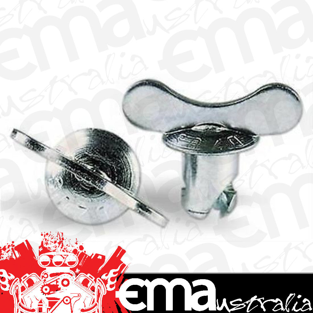 Moroso MO71260 Butterfly Head Quick Fasteners.400" Long Cadmium Plated 10Pk Mor71260