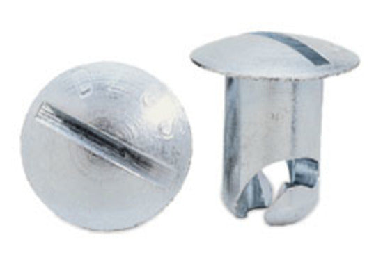 Moroso MO71350 Dzus Fasteners (Steel Oval Head Fastener, 7/16" X .500" Medium Body)