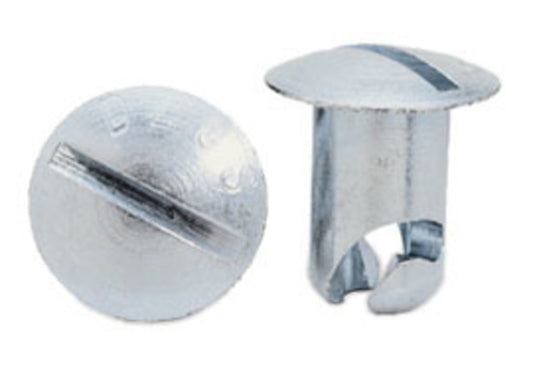 Moroso MO71350 Dzus Fasteners (Steel Oval Head Fastener, 7/16" X .500" Medium Body)